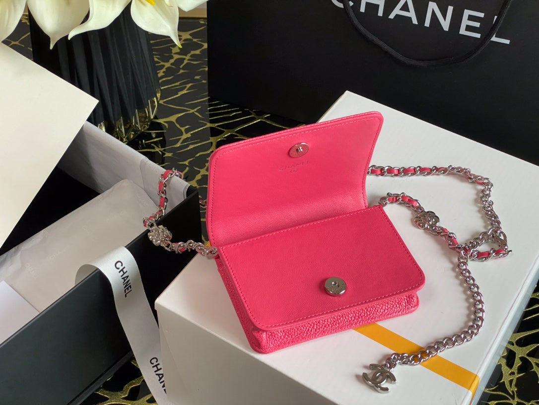 CHLWoc Camellia PiNike Bag For Women 12cm/4.5in