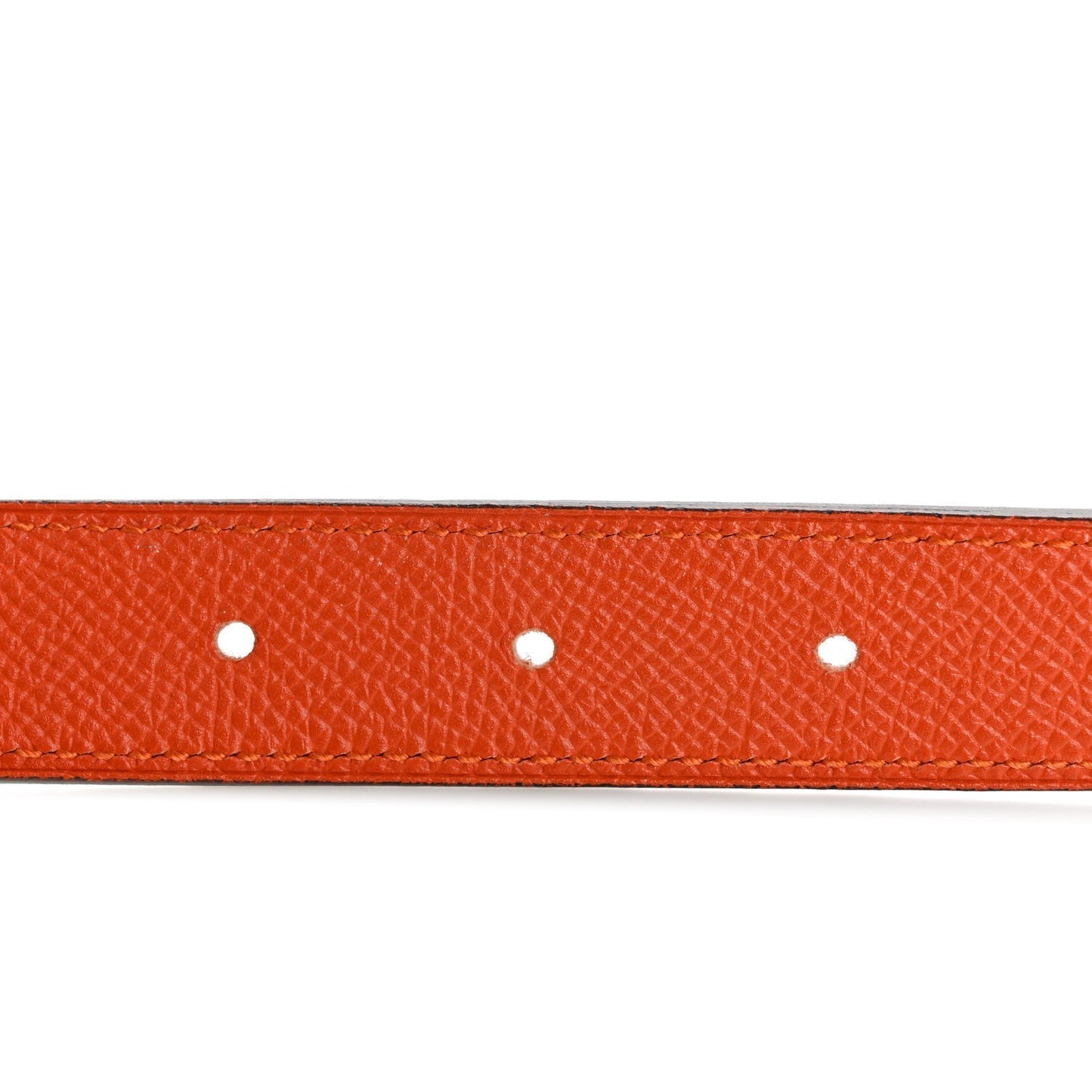 Hermes Swift Epsom 24mm Mini Constance H Belt 85 34 White Orange