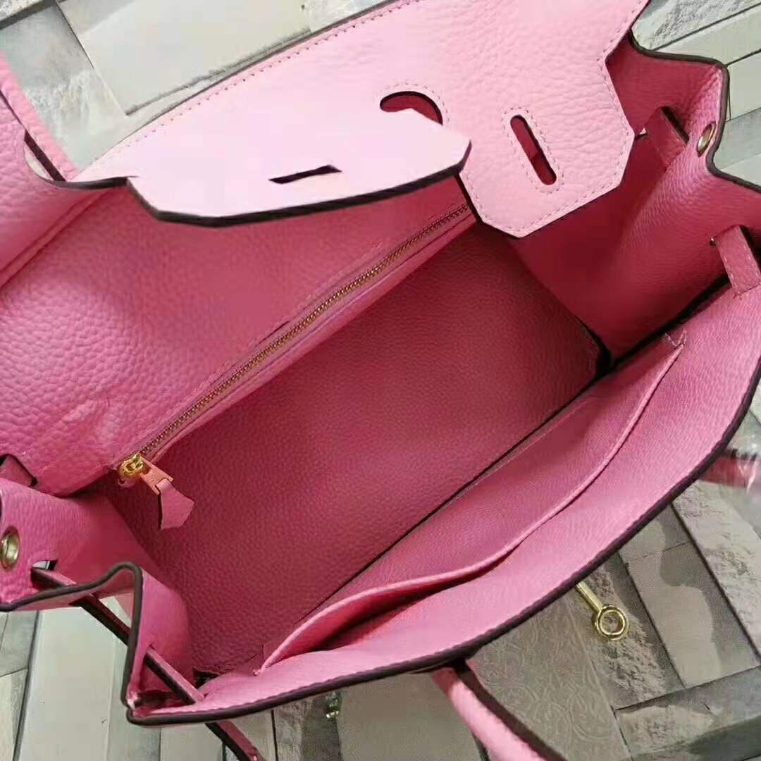 Top Quality Birkin Pink For Women Gold Toned Hardware 14in/35cm 