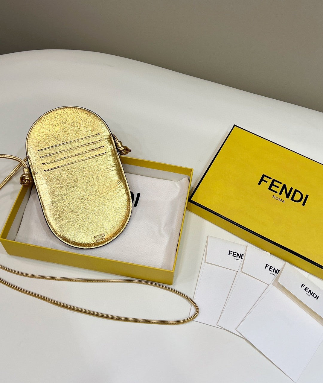 Top QualityTop Quality 12 Pro Phone Holder Gold Bag For Woman 21.5cm/8.5in 7AS055AISPF0RXU