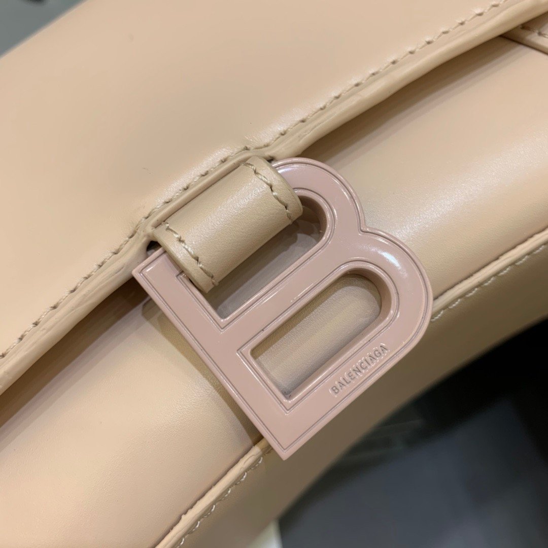 Top Quality Hourglass Small Handbag In Beige, For Women,  Bags 9in/23cm