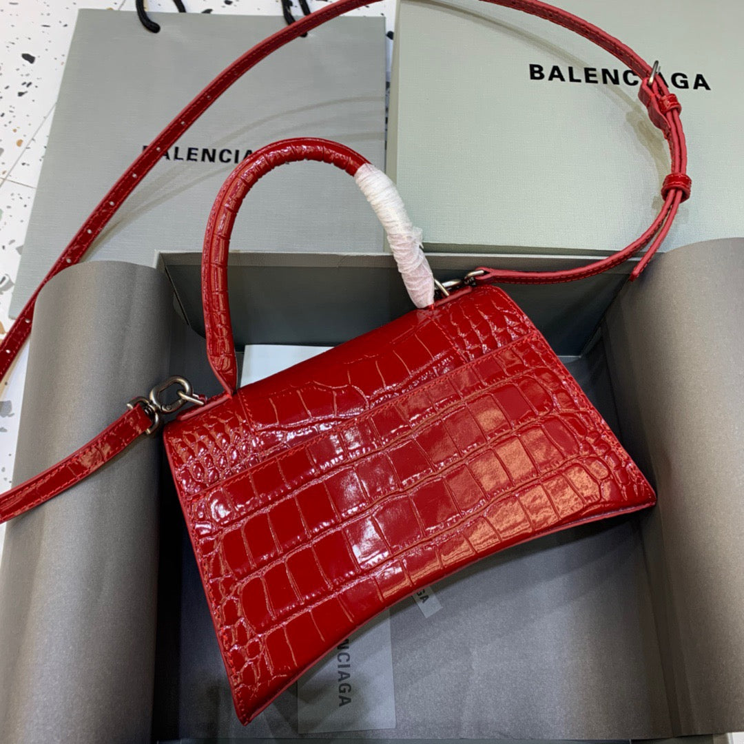 Top Quality Hourglass Small Handbag In Red, For Women,  Bags 9in/23cm