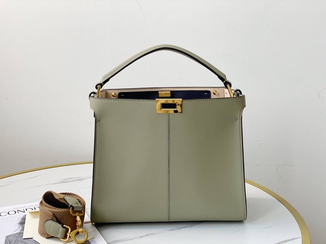 Top QualityTop Quality Peekaboo X-Lite Tote Medium Beige Bag For Woman 30cm/12in