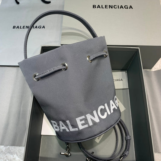 Balen Le Cagole MeTop Qualityum Bucket Bag In Gray, For Women,  Bags 11.8in/30cm