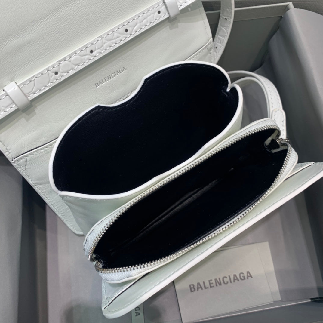 Top Quality Bolso Bandolera B In White, For Women,  Bags 7in/18cm