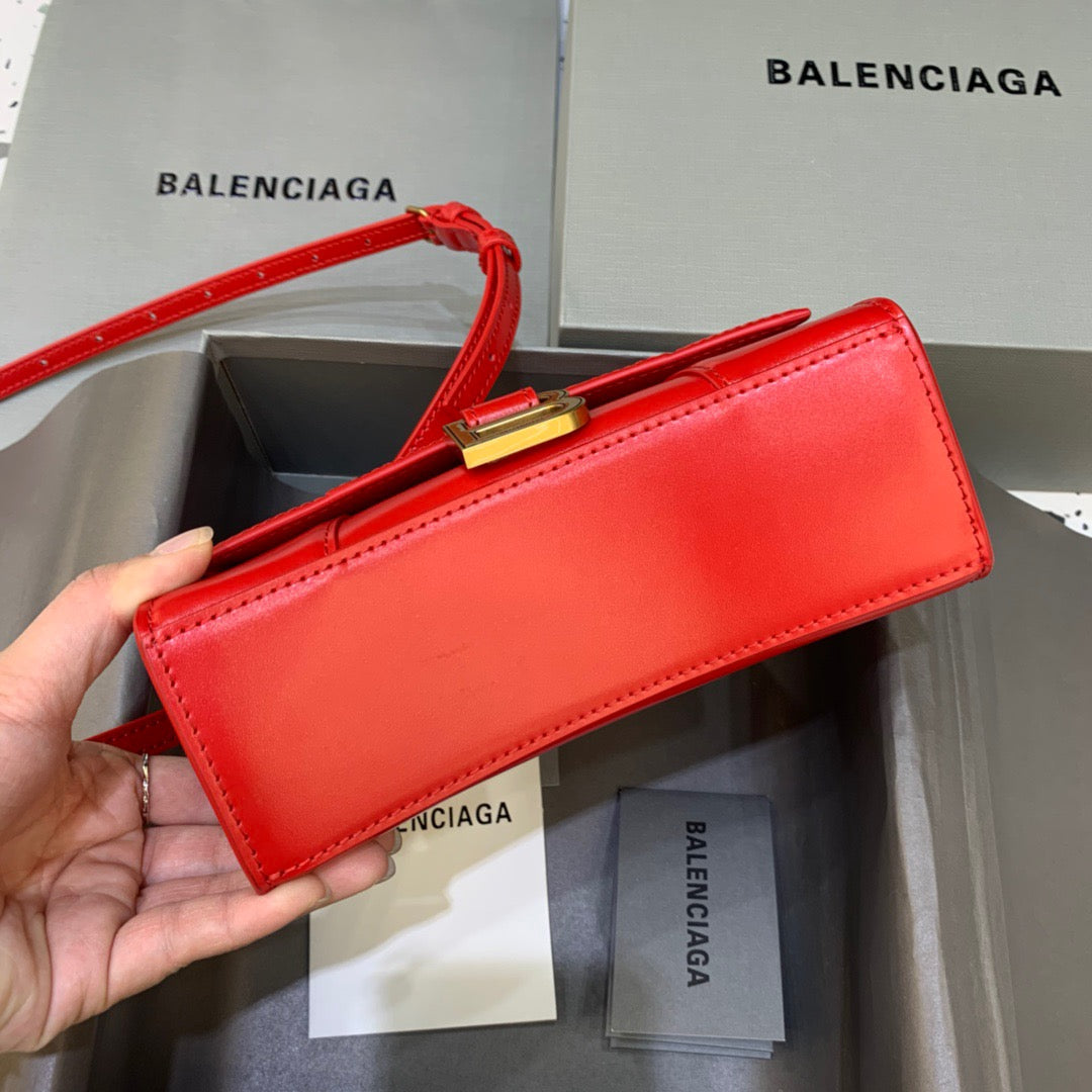Top Quality Hourglass XS Handbag In Red, For Women,  Bags 7.4in/19cm