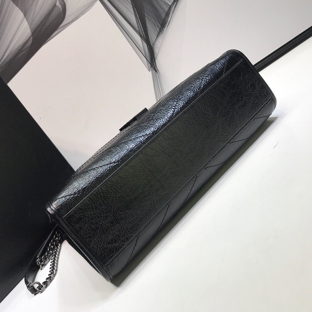 YSSL Niki Medium Shopping Bag Black For Women 12in/32cm YSL 