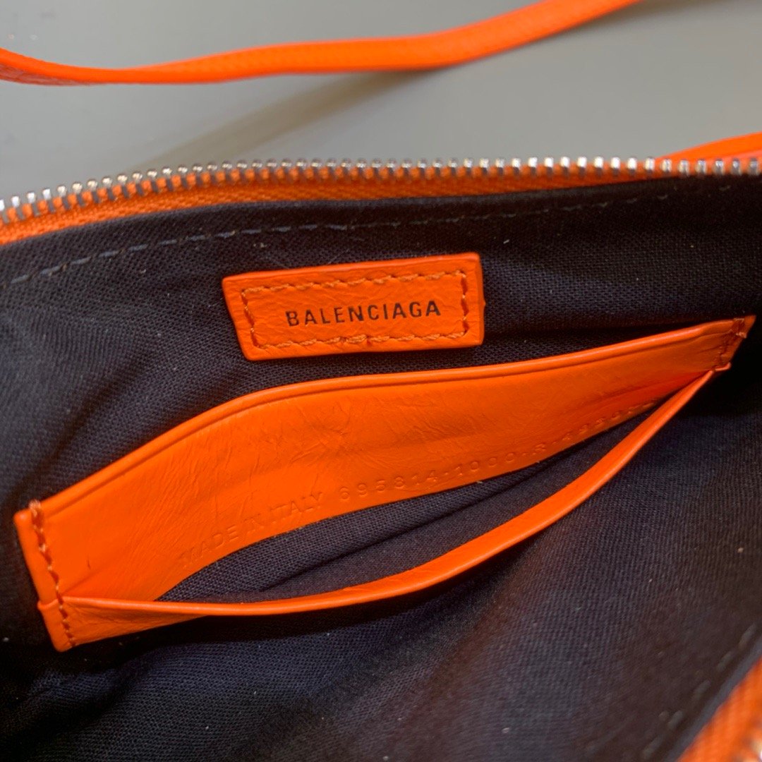 Top Quality Le Cagole Mini Bag With Chain In Orange, For Women,  Bags 8.2in/21cm