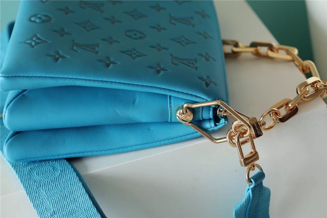 Top Quality Coussin PM Monogram Blue For Women, Womens Bags, Shoulder And Crossbody Bags 10.2in/26cm Top Quality 