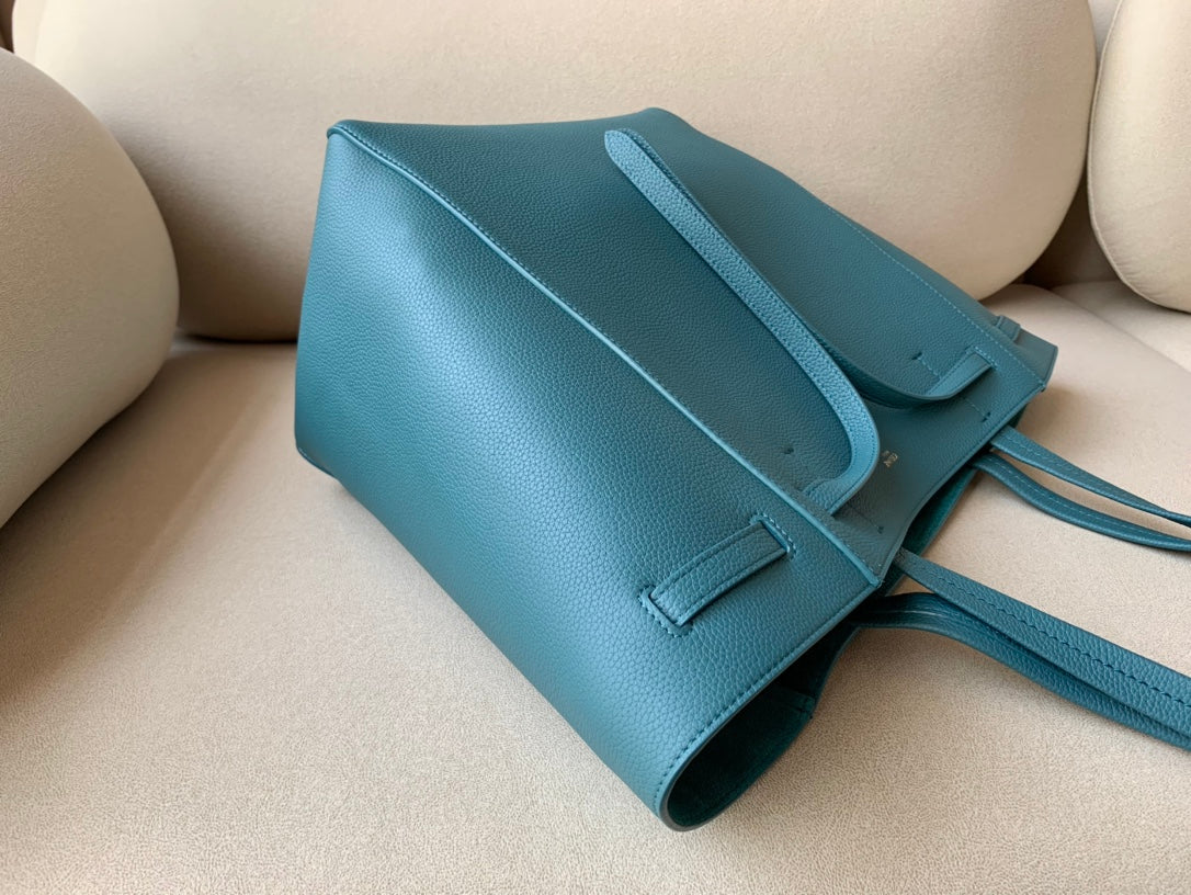 Top Quality Small Cabas Phantom In Soft Grained Green For Women 12in/31cm