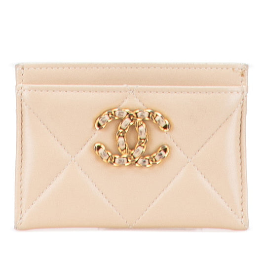 Chanel Matelassé Lambskin Card Case