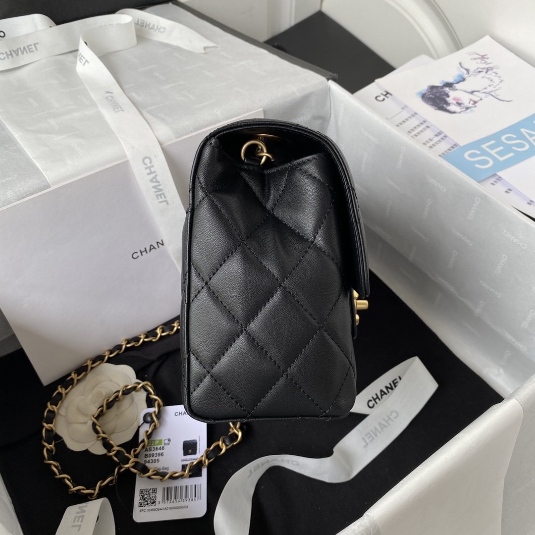 CHLMini Flap Bag Black For Women, Women’s Bags 6.7in/17cm