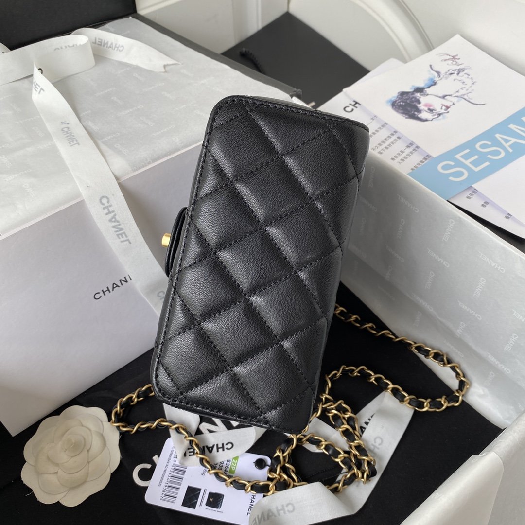 CHLMini Flap Bag Black For Women, Women’s Bags 6.7in/17cm