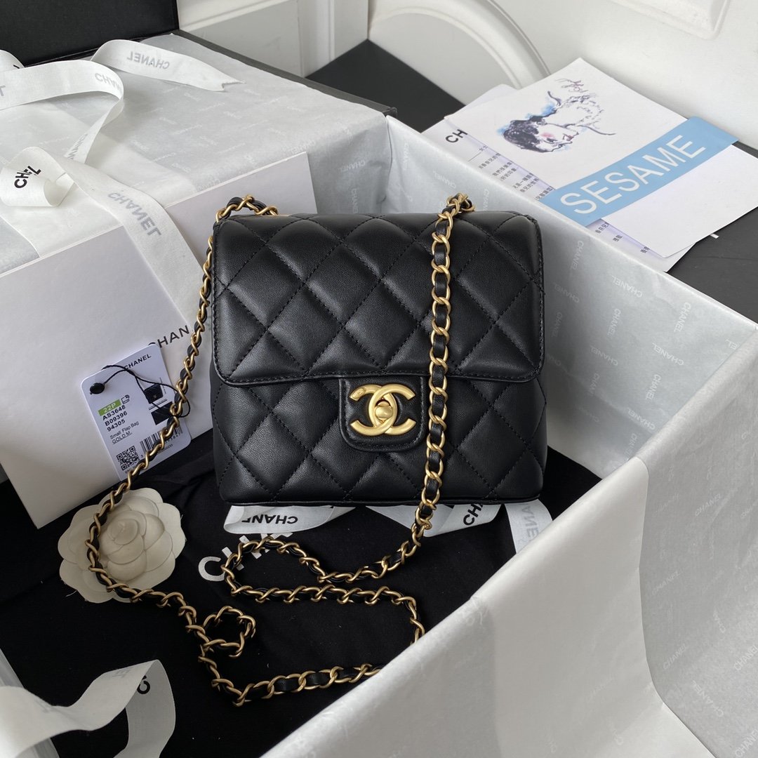 CHLMini Flap Bag Black For Women, Women’s Bags 6.7in/17cm