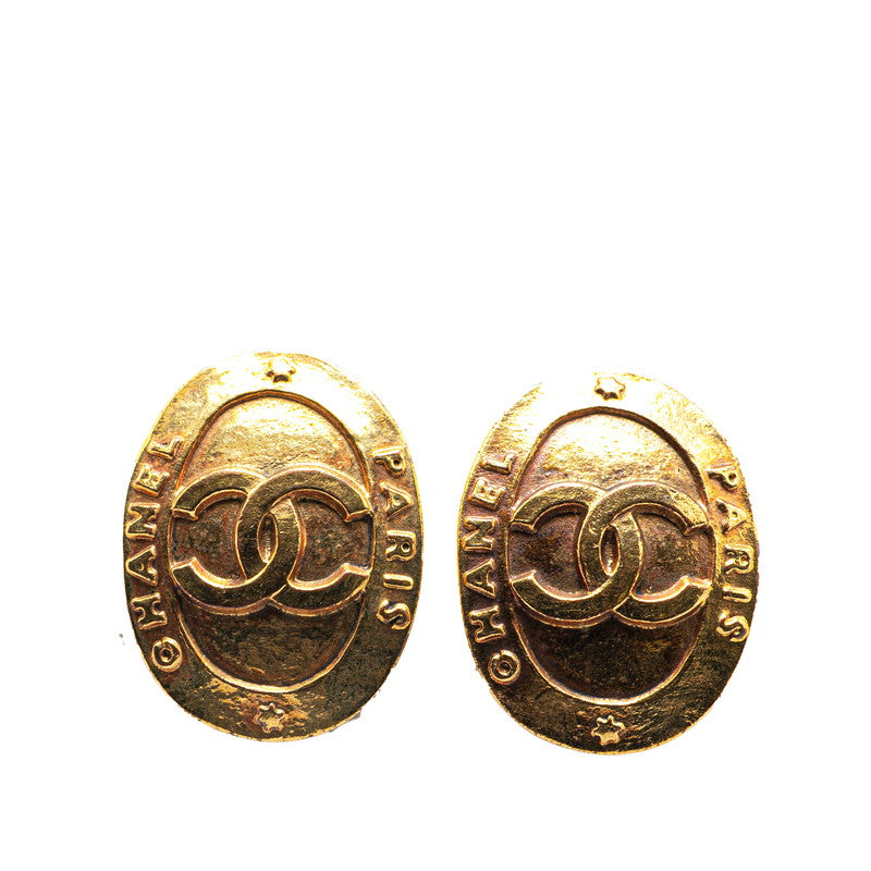Chanel Coco Mark Oval   Earrings
