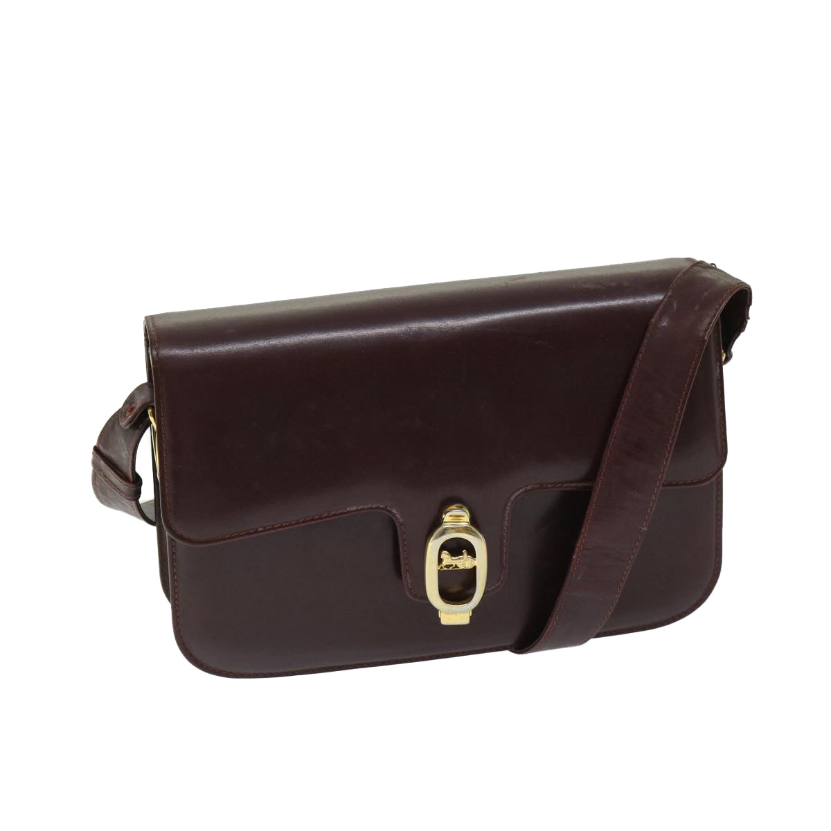 Luxury CELINE Shoulder Bag Leather Red  12455