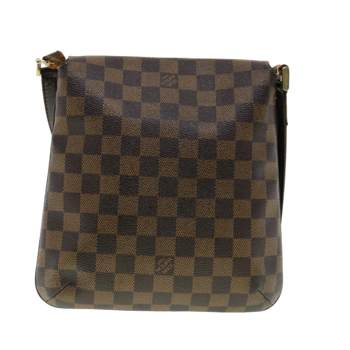 LOUIS VUITTON Damier Ebene M tte Salsa Shoulder Bag N51300 LV Auth bs1617
