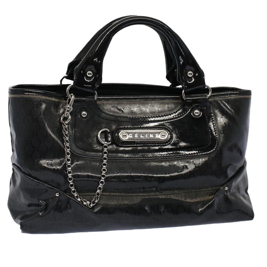 Luxury CELINE Hand Bag Coated Canvas Black  7601