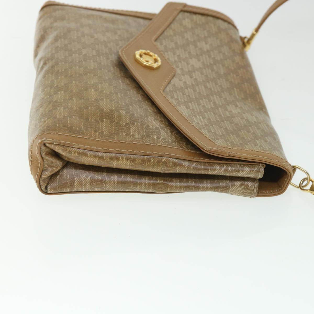 Luxury CELINE Macadam Canvas Shoulder Bag Brown  8699