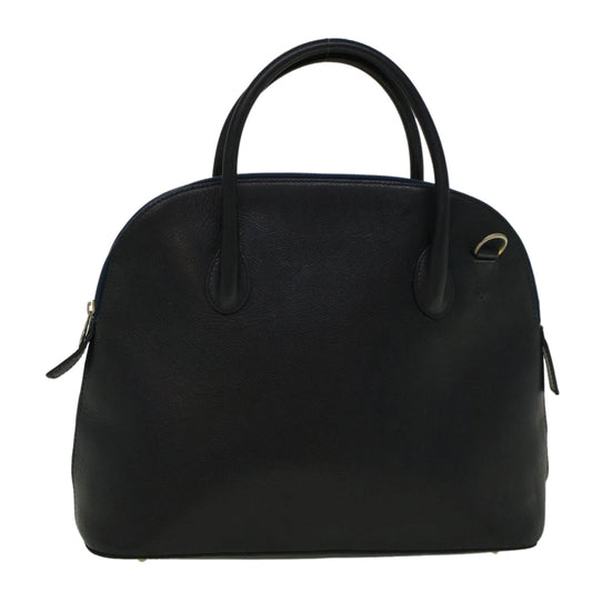 Luxury CELINE Hand Bag Leather Navy  9343