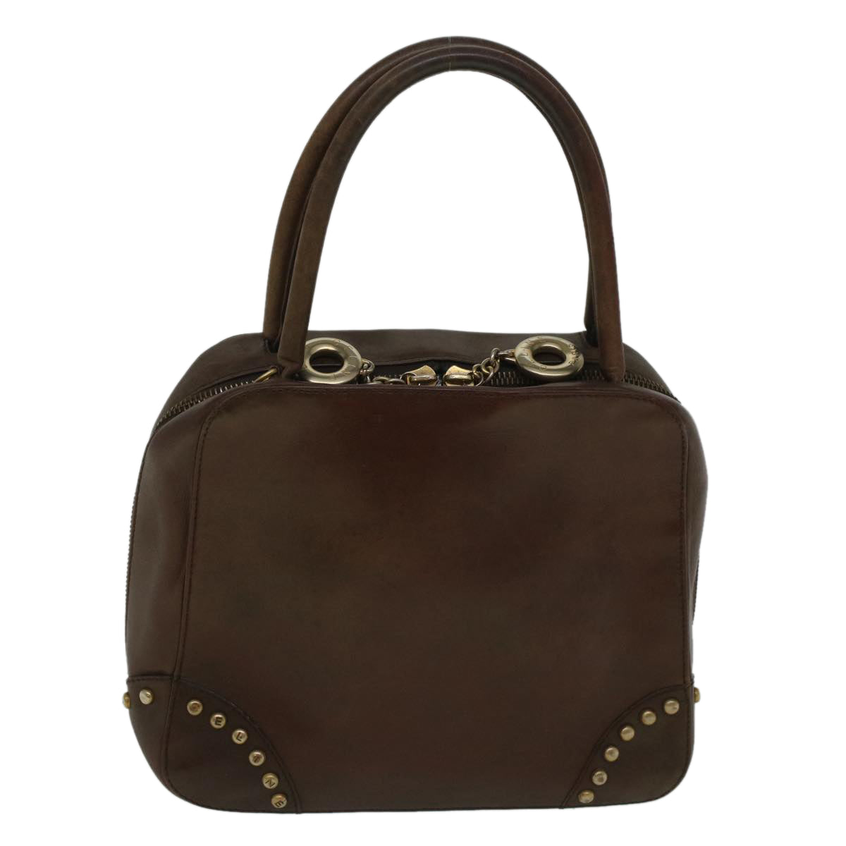 Luxury CELINE Hand Bag Leather Brown  9808