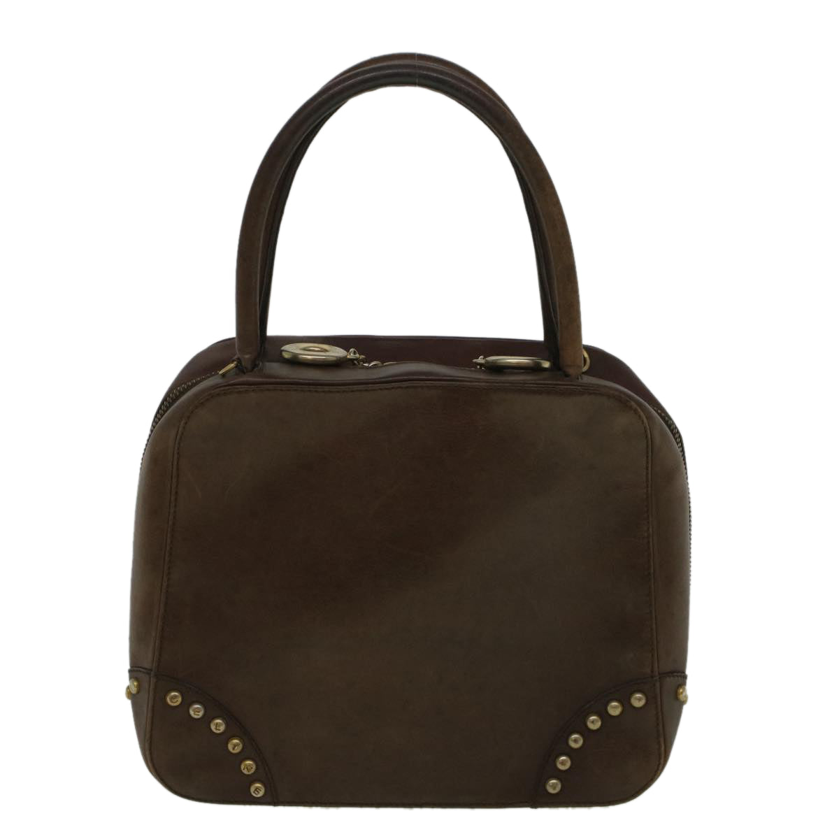 Luxury CELINE Hand Bag Leather Brown  9808