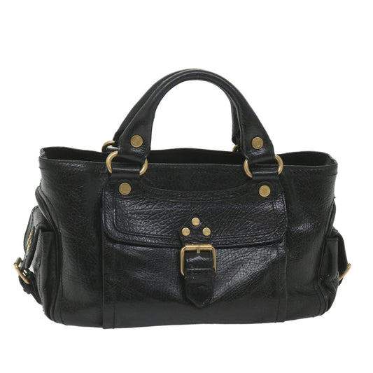 Luxury CELINE Hand Bag Leather Black  9854