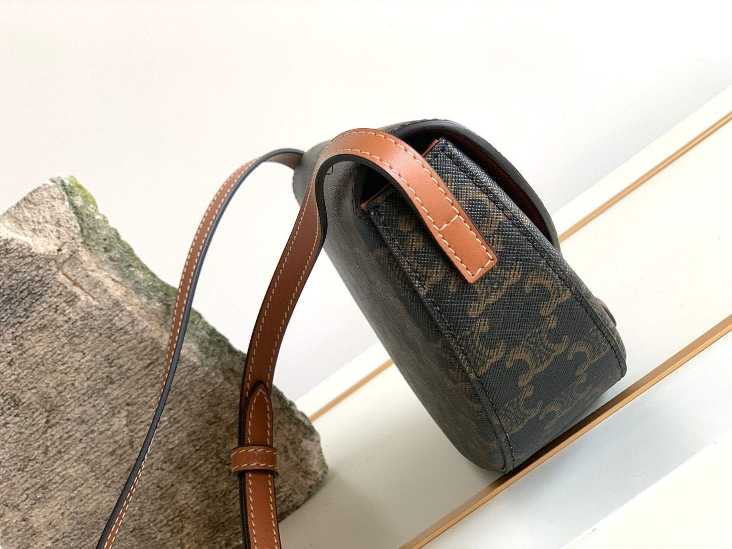 Top Quality BesaTop Quality In Triomphe Canvas Bag Brown For Women 9in/23cm 