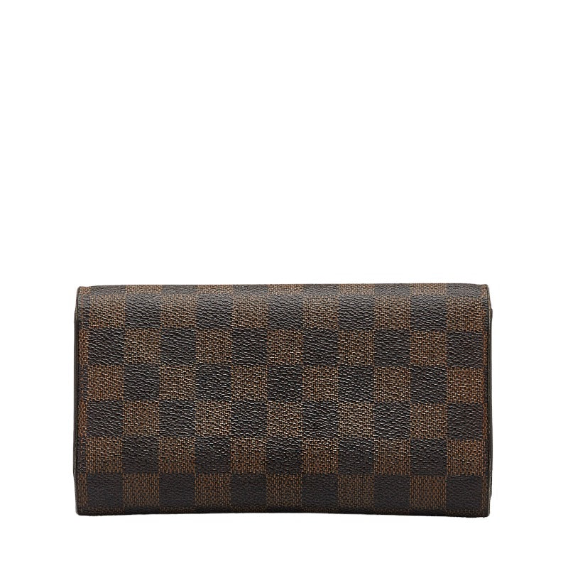 Louis Vuitton Louis Vuitton Damière N61217 Long Wallet PVC/Leather Evan Brown Ladies, Paris