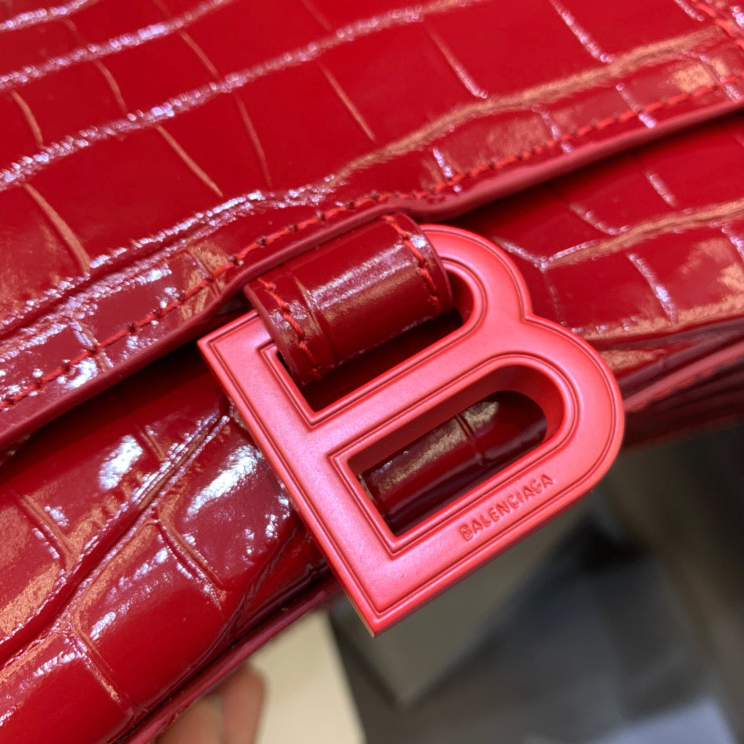 Top Quality Hourglass XS Handbag In Red, For Women,  Bags 7.4in/19cm
