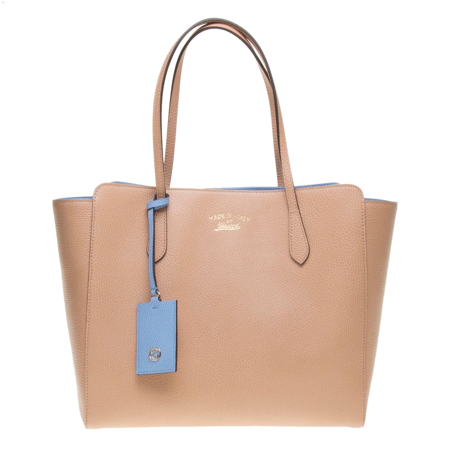 Gucci 354397 Camel Swing Leather GM Tote Bag