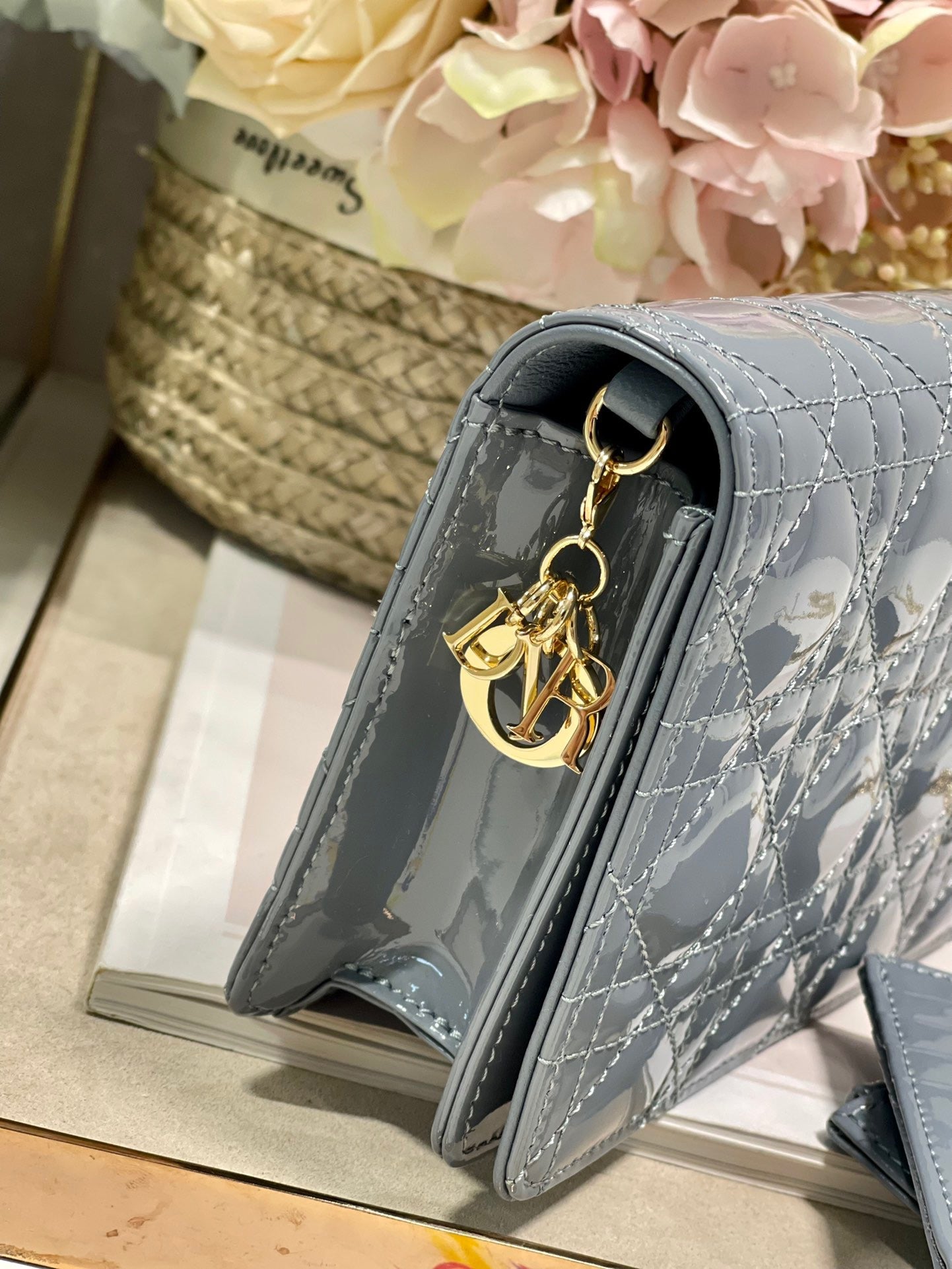 Top Quality Lady Pouch Smoky blue, For Women, Womens Handbags 8.5in/21.5cm CD