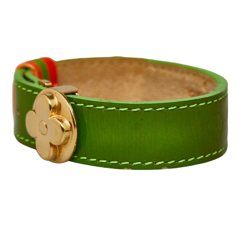 Louis Vuitton Monogram -Rack Bracelet M91931 Green Orange G Leather  Louis Vuitton
