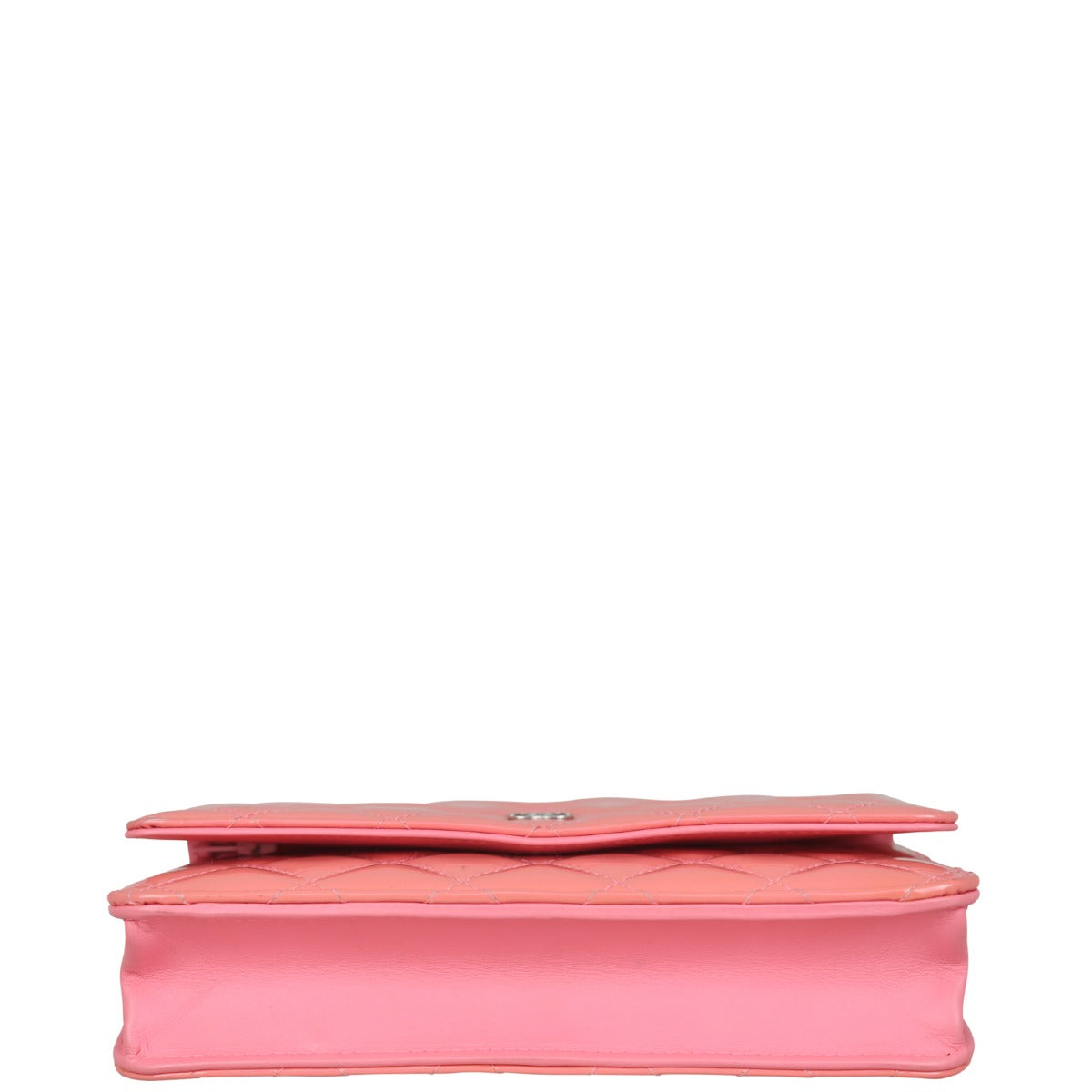 Chanel Classic Wallet on Chain Patent | Coral Pink