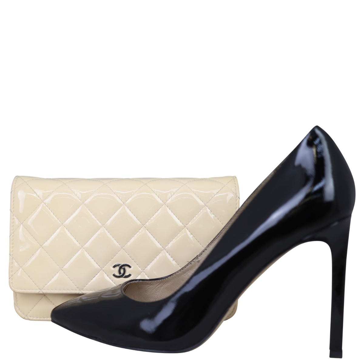 Chanel Classic Wallet on Chain Patent | Shell Pink