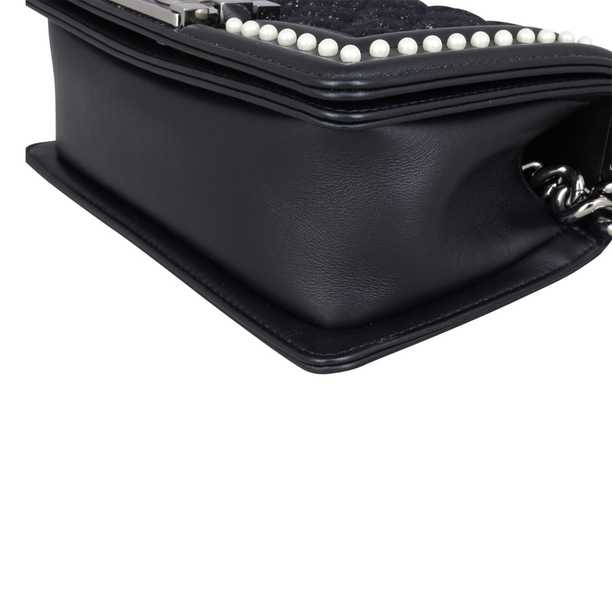 Chanel Boy Small Tweed Pearls