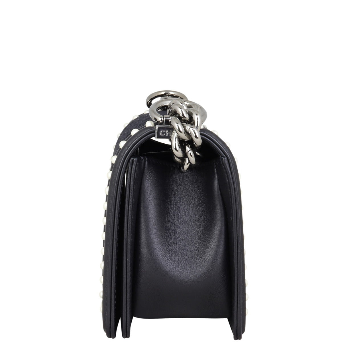 Chanel Boy Small Tweed Pearls