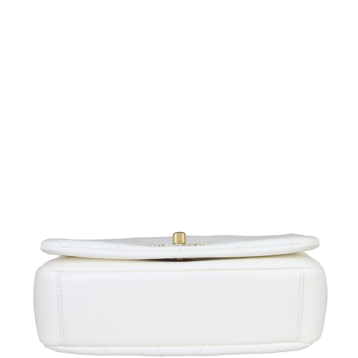 Chanel Looping Chain Flap Bag | White