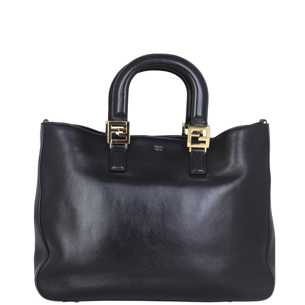 Fendi FF Leather Tote