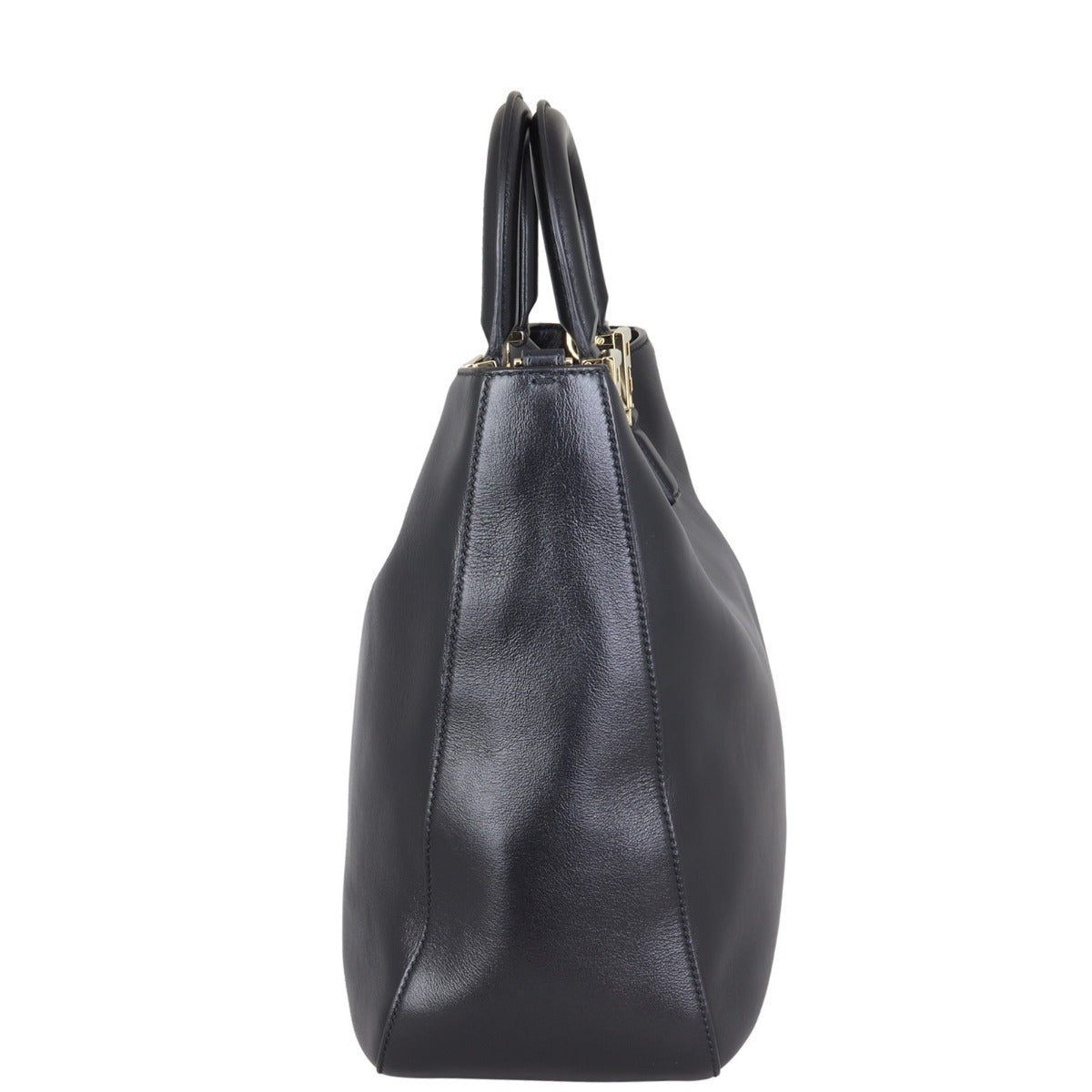 Fendi FF Leather Tote