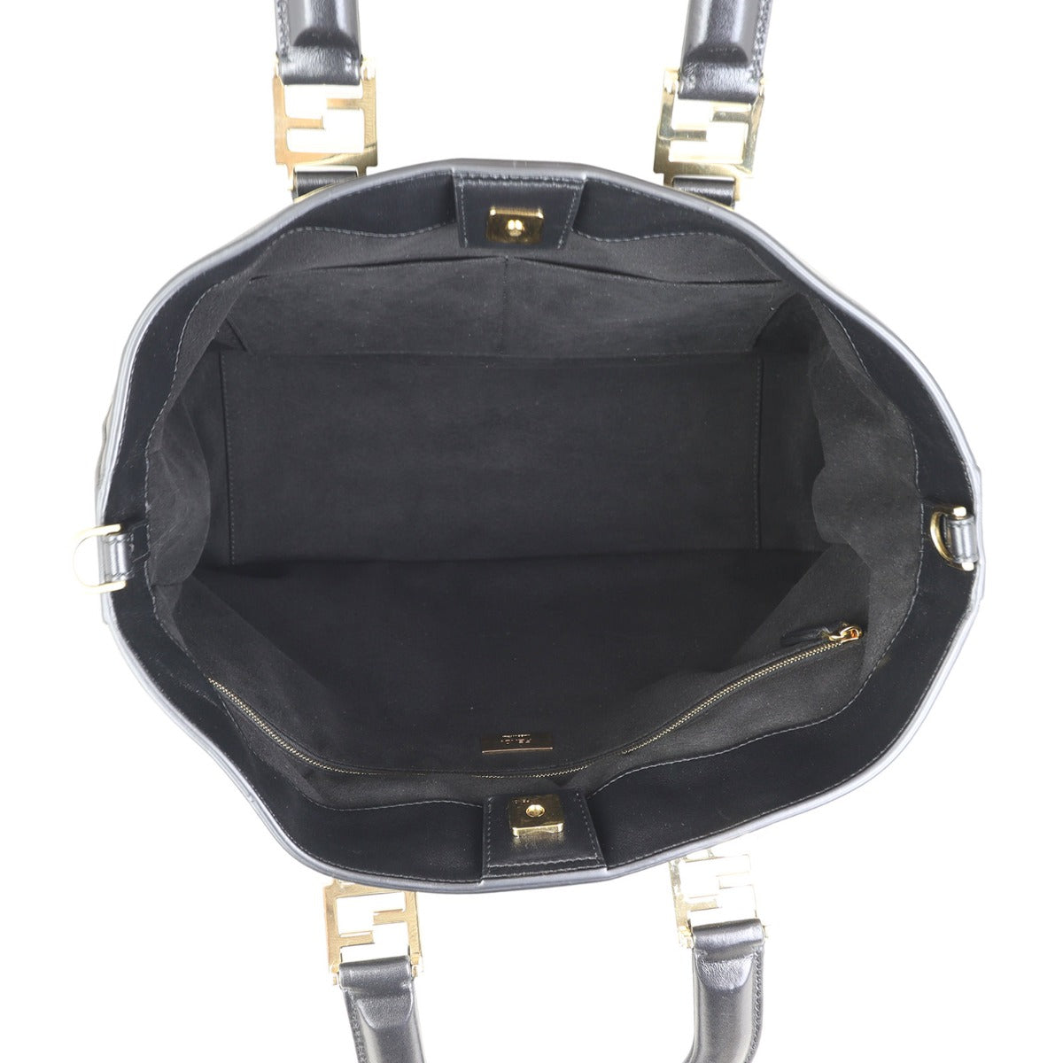 Fendi FF Leather Tote