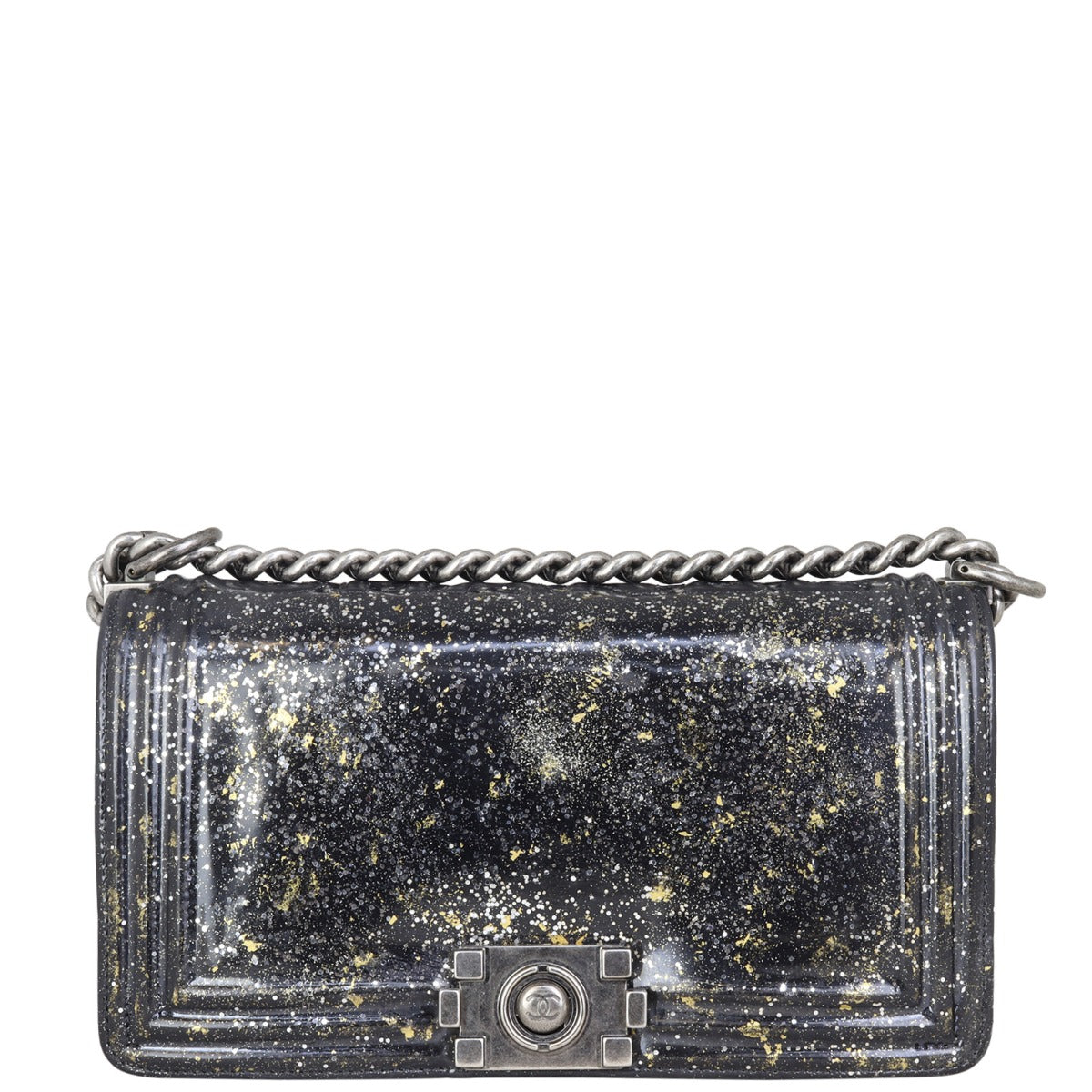 Chanel Boy Old Medium Crystal Glitter