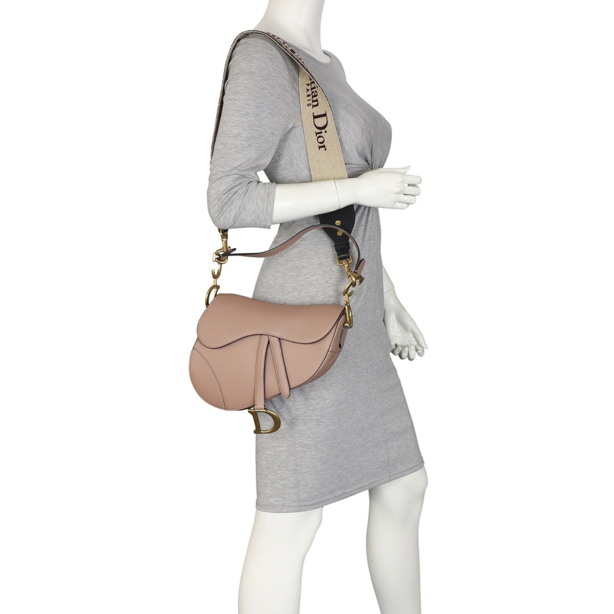 Dior Saddle Bag with Embroidered Strap