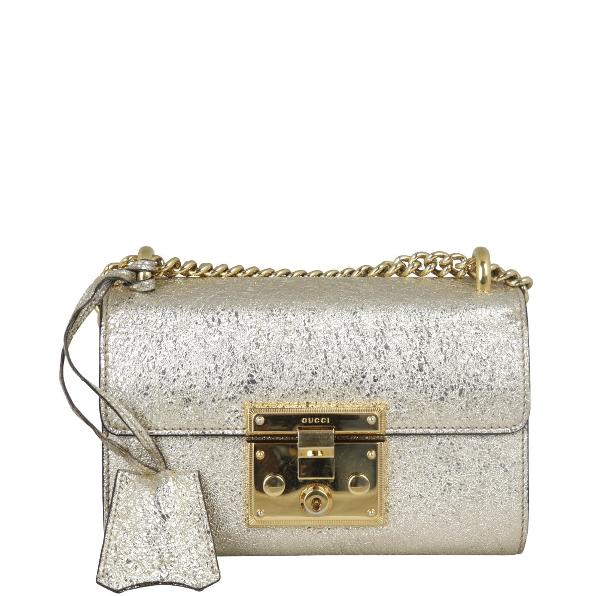 Gucci Padlock Metallic Small Shoulder Bag