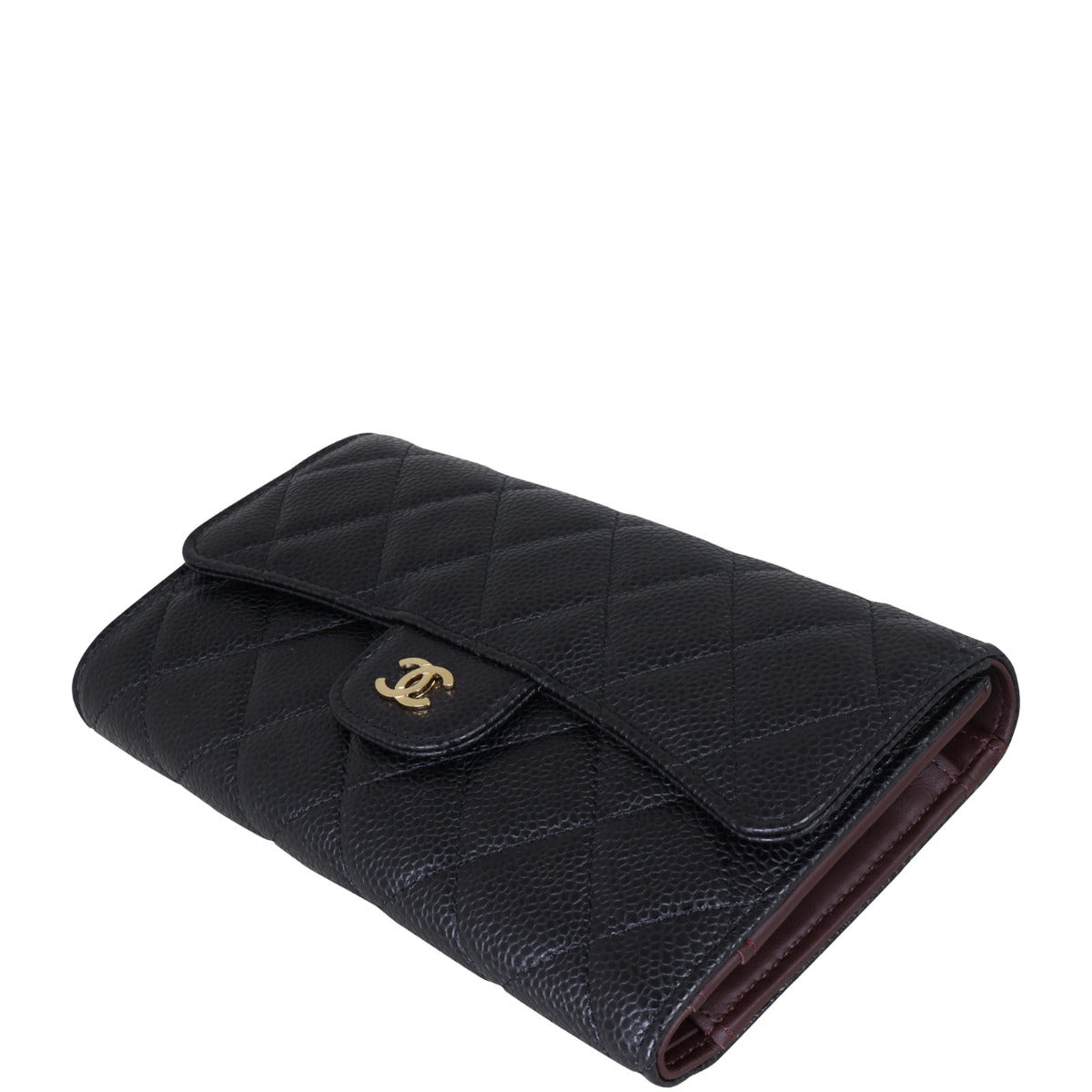 Chanel Classic Flap Long Wallet | Black GHW