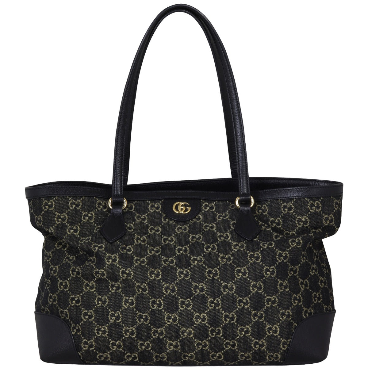 Gucci GG Denim Ophidia Tote Small