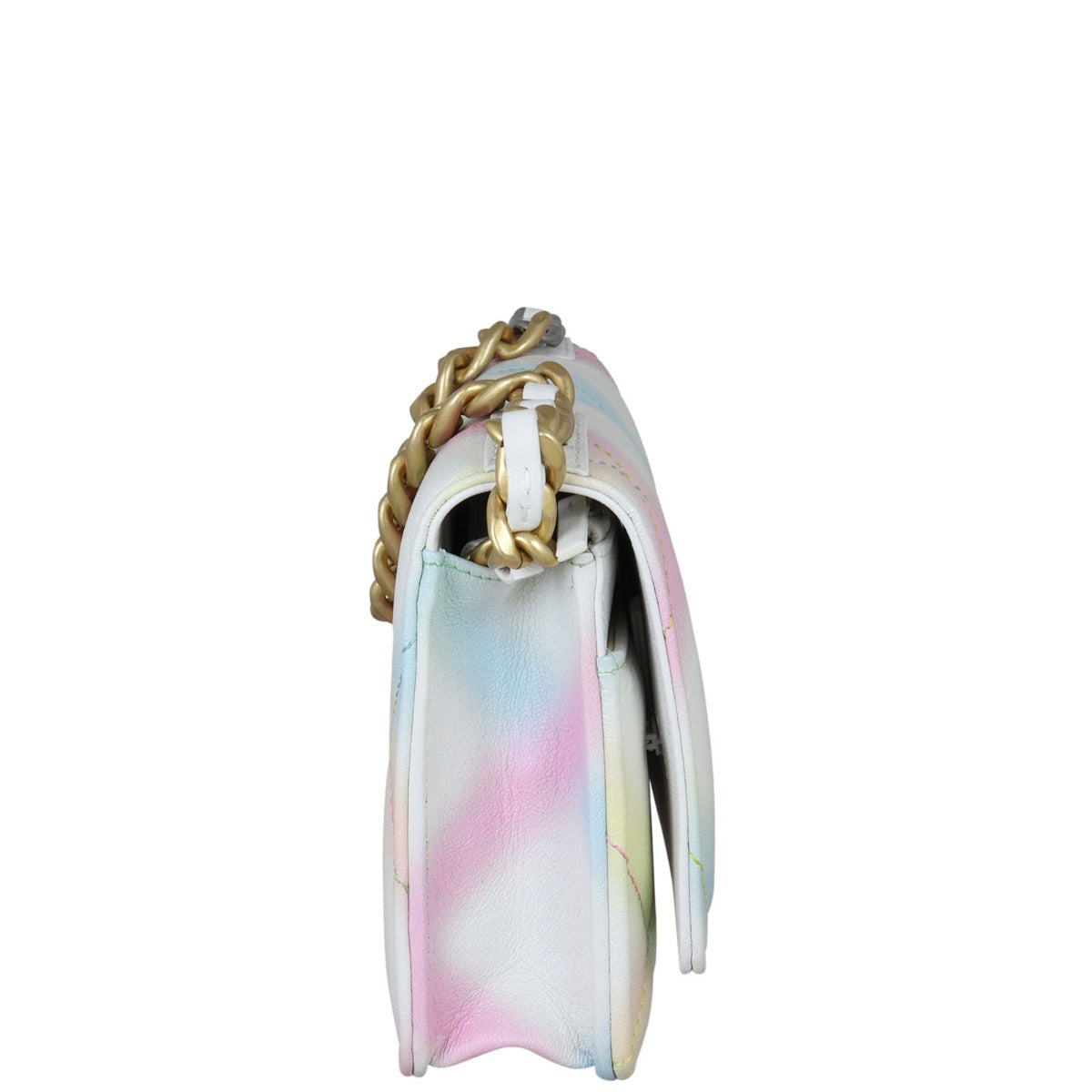 Chanel 19 Wallet on Chain | White