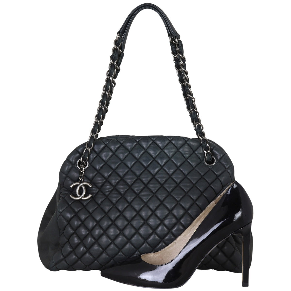 Chanel Mademoiselle Bowler Bag Large | Charcoal