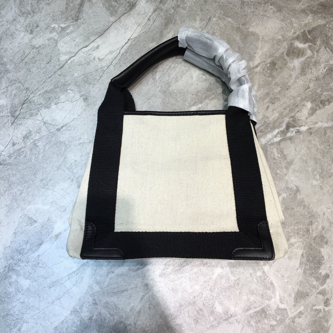 Top Quality Navy Small Cabas Tote Bag In Black, For Women,  Bags 18.5in/47cm 3399332HH3N9260