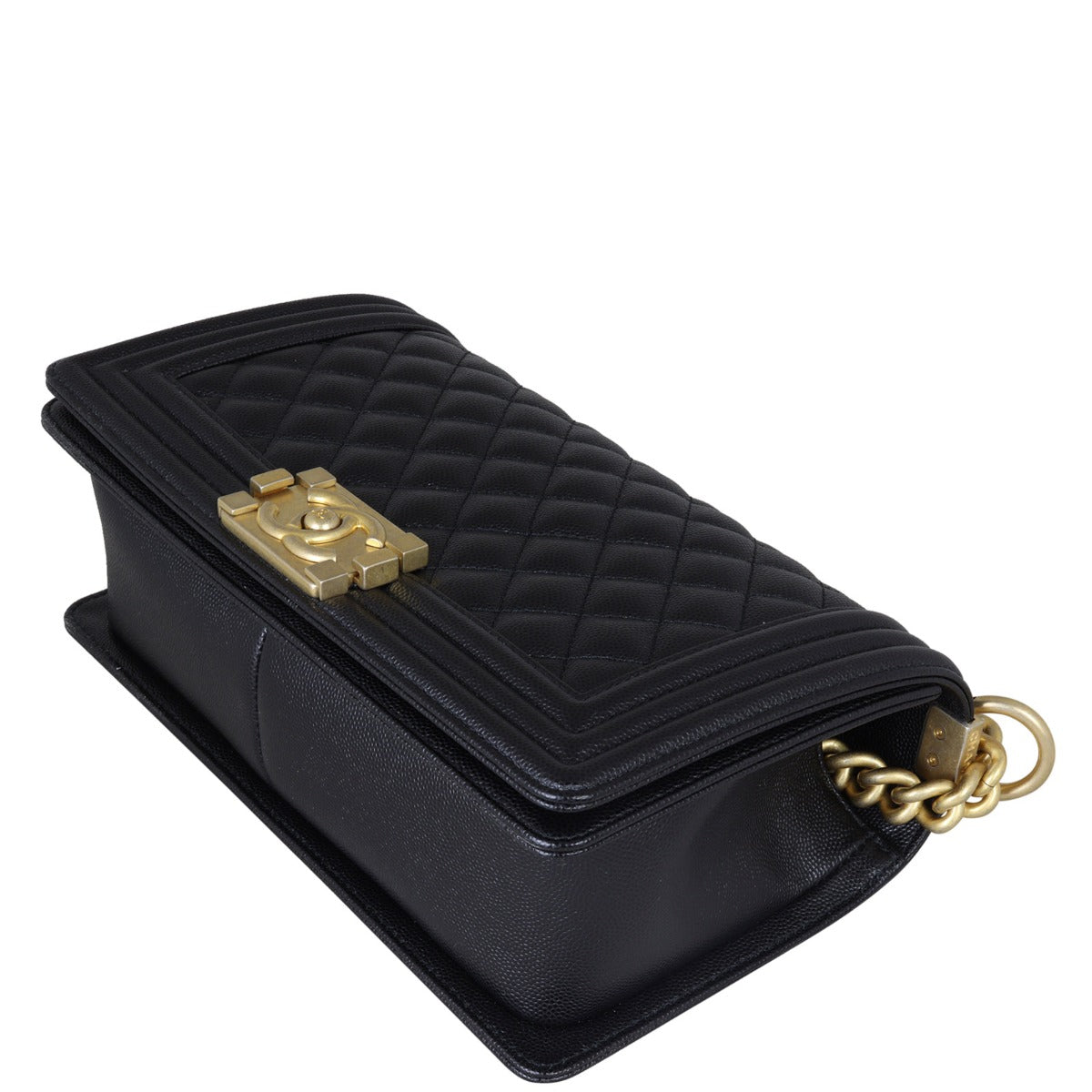 Chanel Boy Old Medium | Black 28 Series